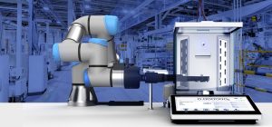 Ilustrasi weighing automation pada hopper dengan load cell dan panel kontrol pengisian