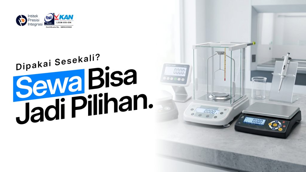 Pilihan sewa timbangan industri berupa counting scale, timbangan meja, dan crane scale